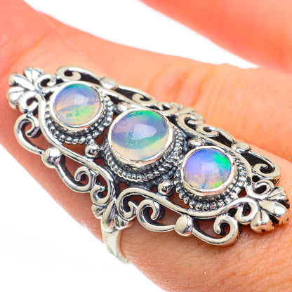 Ethiopian Opal Rings handcrafted by Ana Silver Co - RING61037