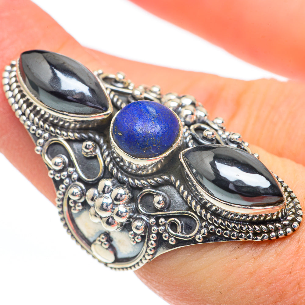 Hematite Rings handcrafted by Ana Silver Co - RING61039