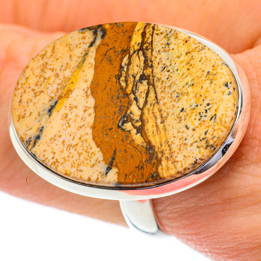 Picture Jasper Rings handcrafted by Ana Silver Co - RING61046