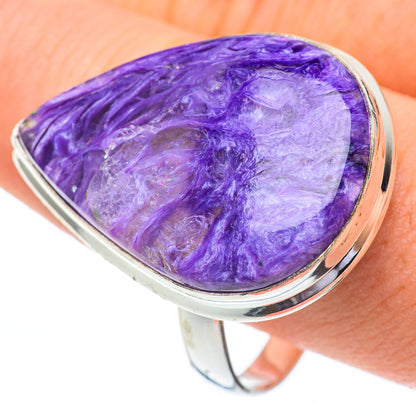 Charoite Rings handcrafted by Ana Silver Co - RING61051