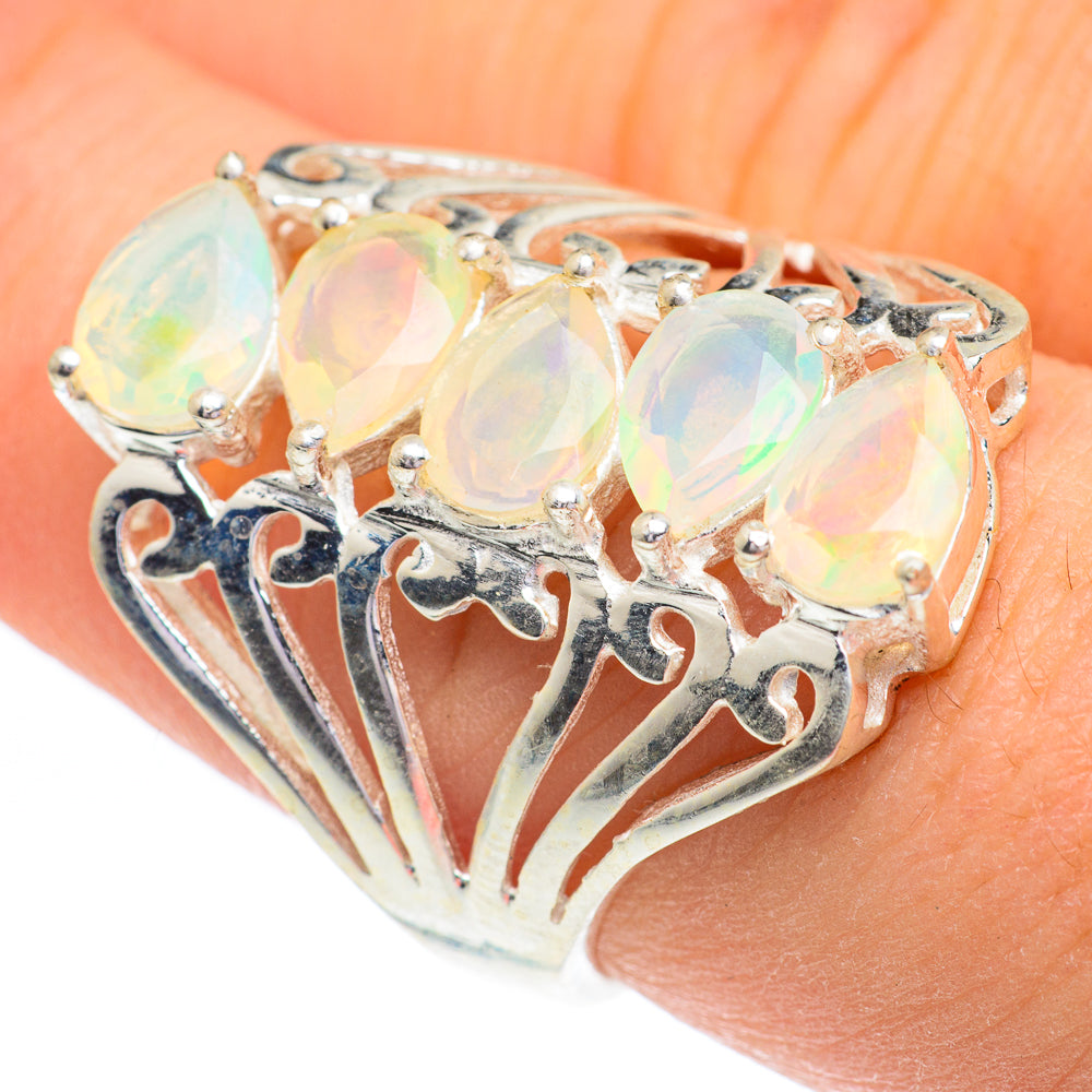 Ethiopian Opal Rings handcrafted by Ana Silver Co - RING61060