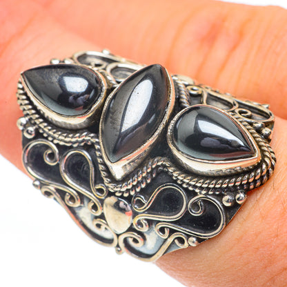 Hematite Rings handcrafted by Ana Silver Co - RING61061