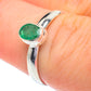 Zambian Emerald Rings handcrafted by Ana Silver Co - RING61066
