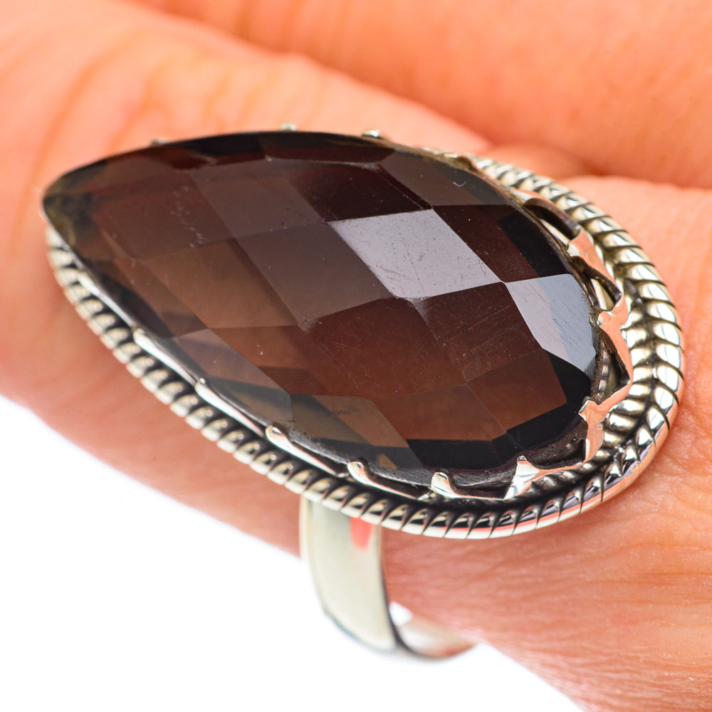 Smoky Quartz Rings handcrafted by Ana Silver Co - RING61067