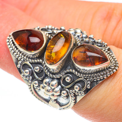 Baltic Amber Rings handcrafted by Ana Silver Co - RING61070