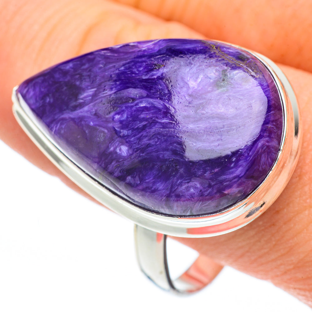 Charoite Rings handcrafted by Ana Silver Co - RING61072