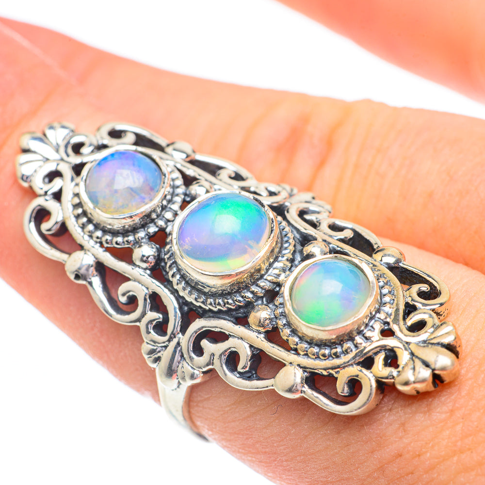 Ethiopian Opal Rings handcrafted by Ana Silver Co - RING61079