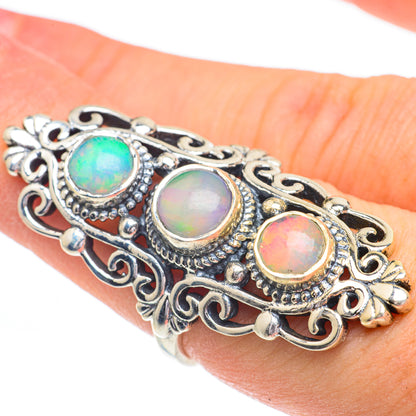 Ethiopian Opal Rings handcrafted by Ana Silver Co - RING61080