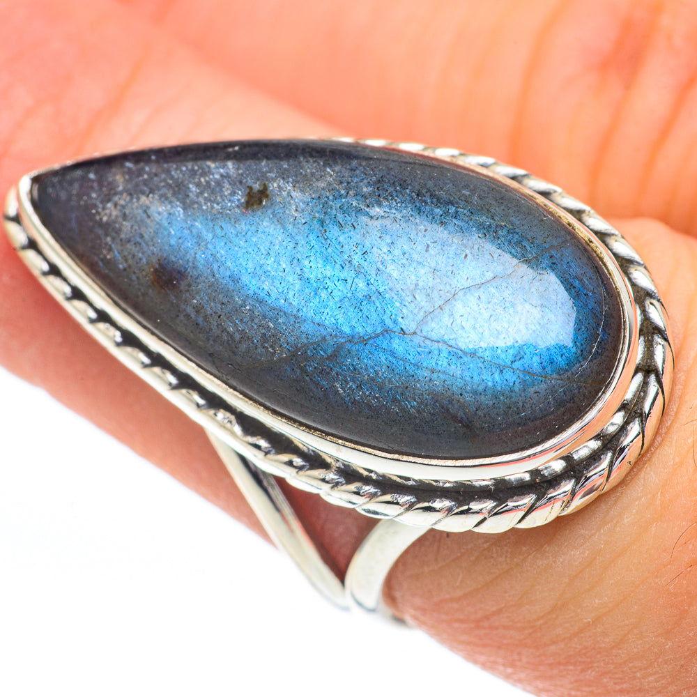 Labradorite Rings handcrafted by Ana Silver Co - RING61085
