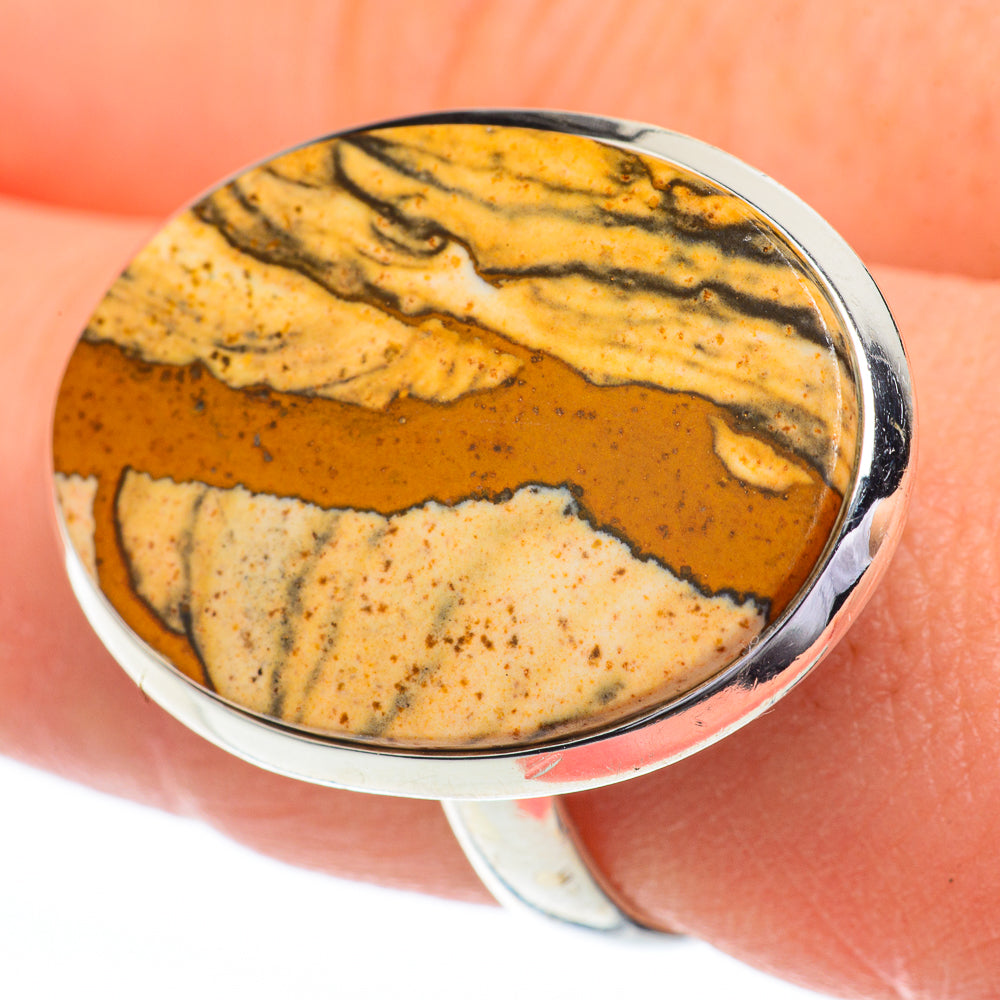 Picture Jasper Rings handcrafted by Ana Silver Co - RING61088
