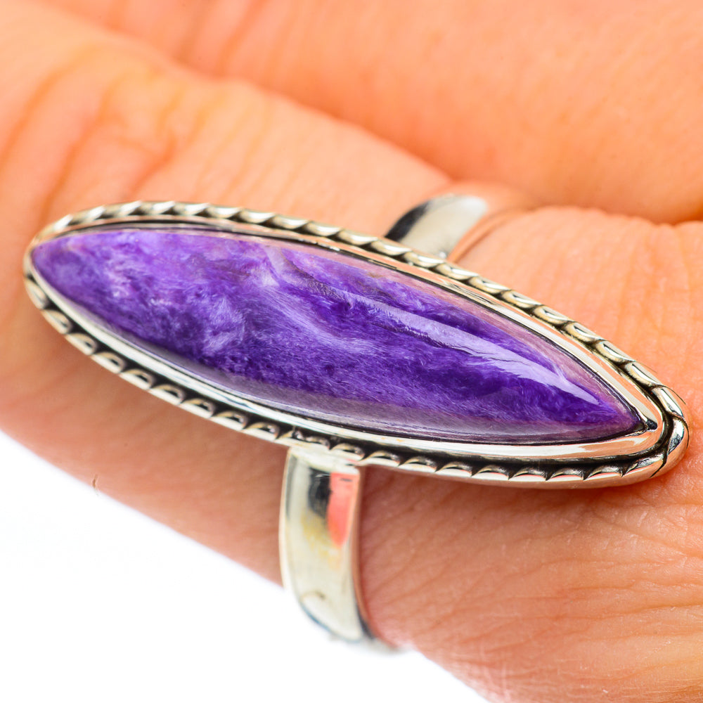 Charoite Rings handcrafted by Ana Silver Co - RING61093