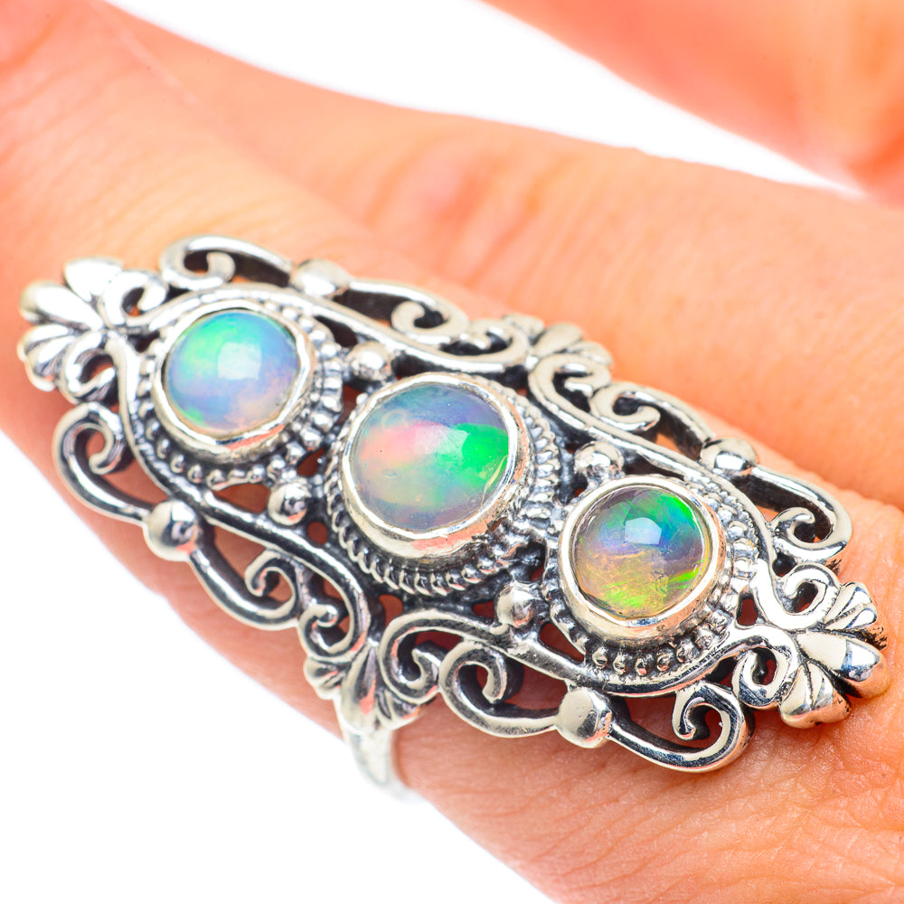 Ethiopian Opal Rings handcrafted by Ana Silver Co - RING61096