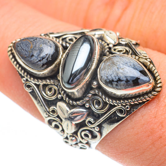 Hematite Rings handcrafted by Ana Silver Co - RING61099