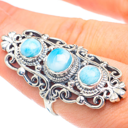 Larimar Rings handcrafted by Ana Silver Co - RING61100