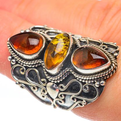 Baltic Amber Rings handcrafted by Ana Silver Co - RING61106