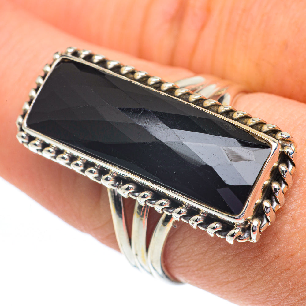Black Onyx Rings handcrafted by Ana Silver Co - RING61109