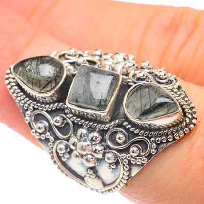 Tourmalinated Quartz Rings handcrafted by Ana Silver Co - RING61110