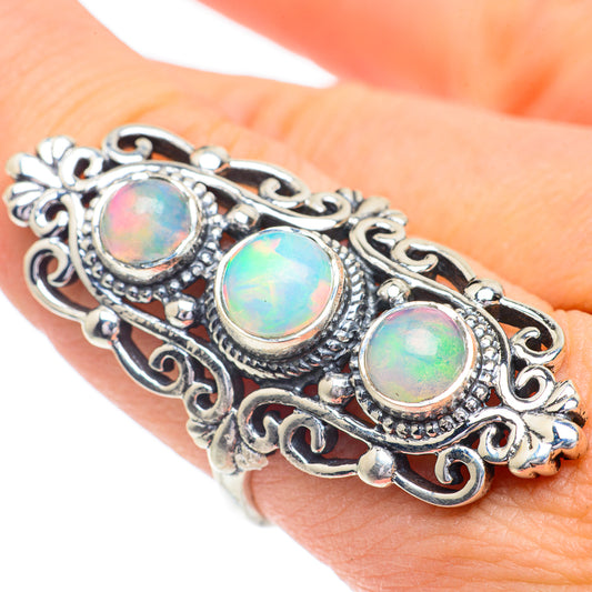 Ethiopian Opal Rings handcrafted by Ana Silver Co - RING61111