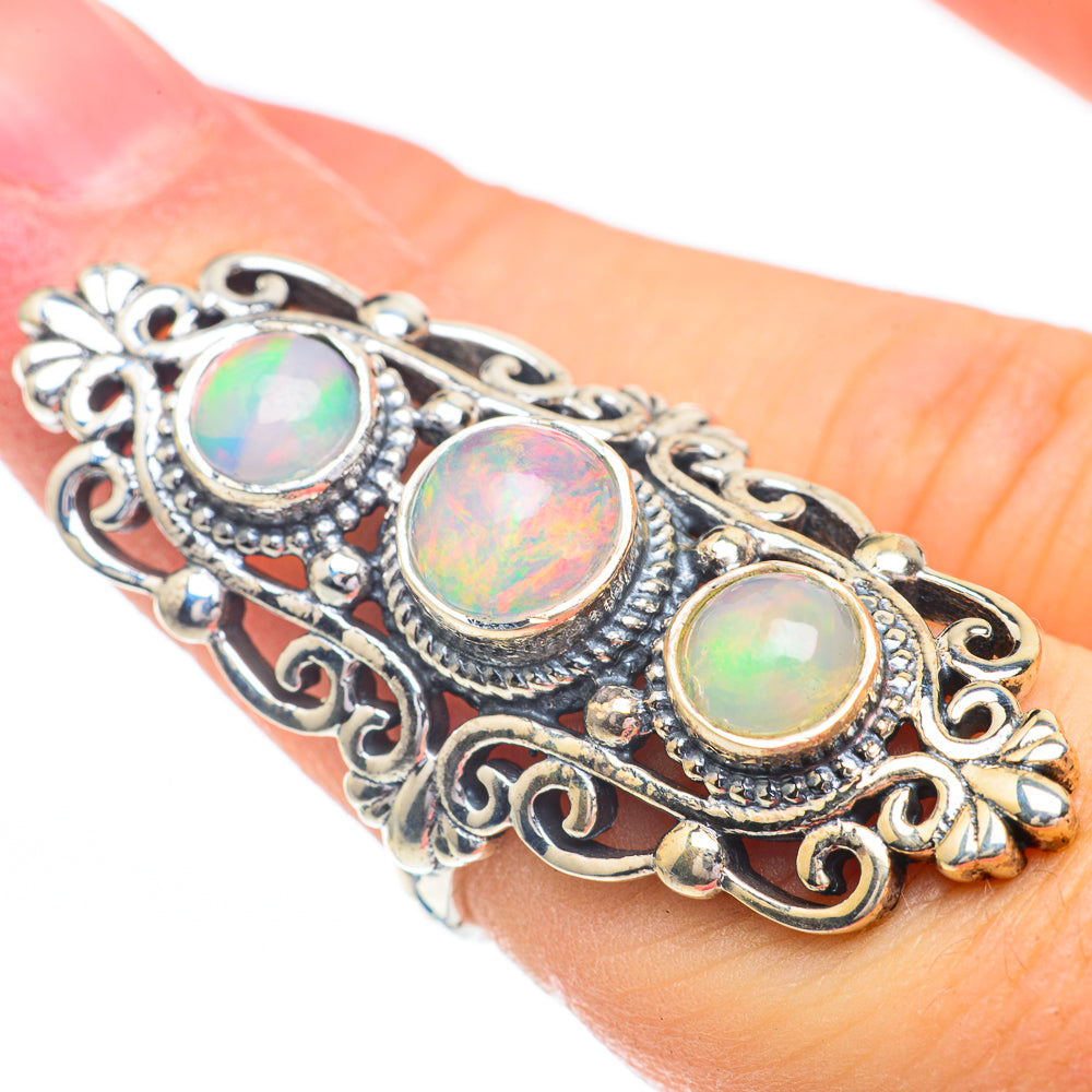 Ethiopian Opal Rings handcrafted by Ana Silver Co - RING61112