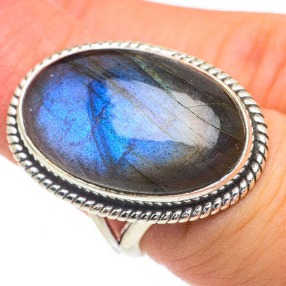 Labradorite Rings handcrafted by Ana Silver Co - RING61117