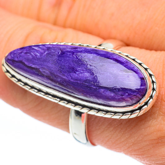 Charoite Rings handcrafted by Ana Silver Co - RING61124