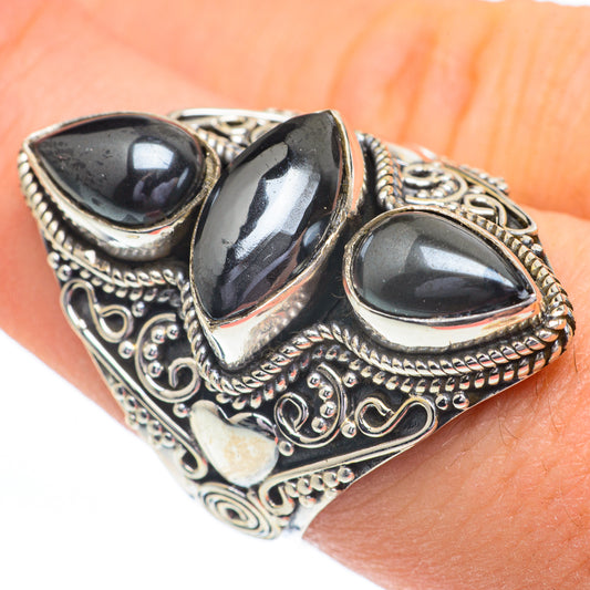 Hematite Rings handcrafted by Ana Silver Co - RING61130