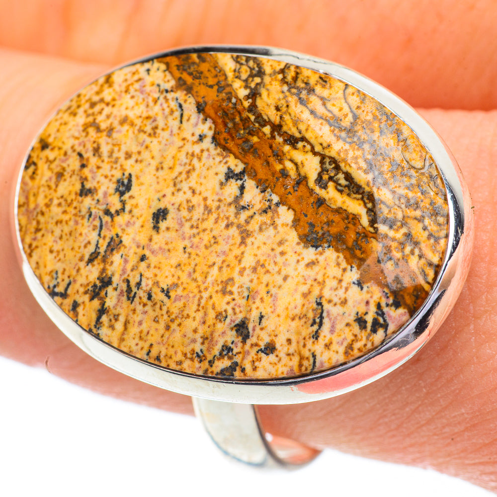Picture Jasper Rings handcrafted by Ana Silver Co - RING61134