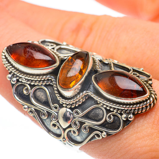 Baltic Amber Rings handcrafted by Ana Silver Co - RING61135