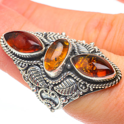 Baltic Amber Rings handcrafted by Ana Silver Co - RING61136