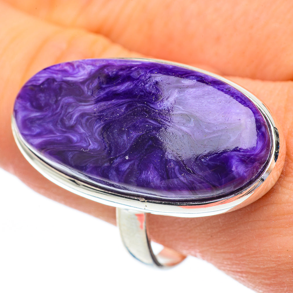 Charoite Rings handcrafted by Ana Silver Co - RING61137