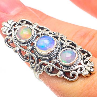 Ethiopian Opal Rings handcrafted by Ana Silver Co - RING61142