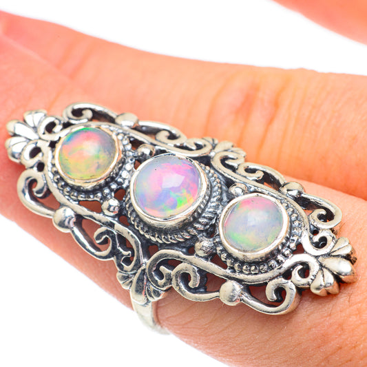 Ethiopian Opal Rings handcrafted by Ana Silver Co - RING61149