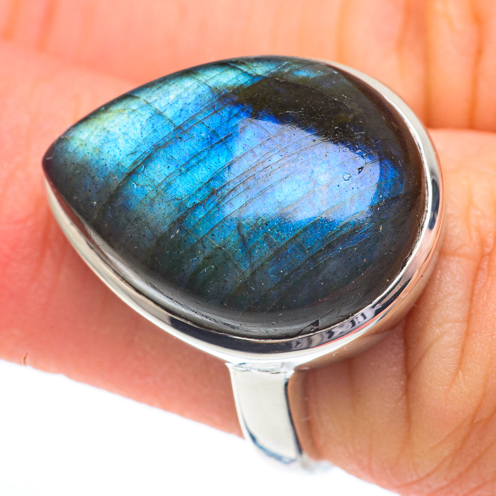 Labradorite Rings handcrafted by Ana Silver Co - RING61150
