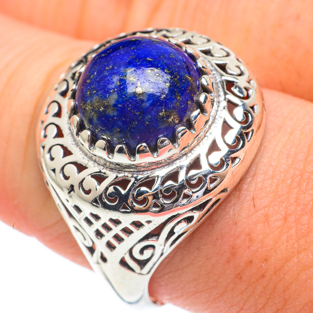 Lapis Lazuli Rings handcrafted by Ana Silver Co - RING61151