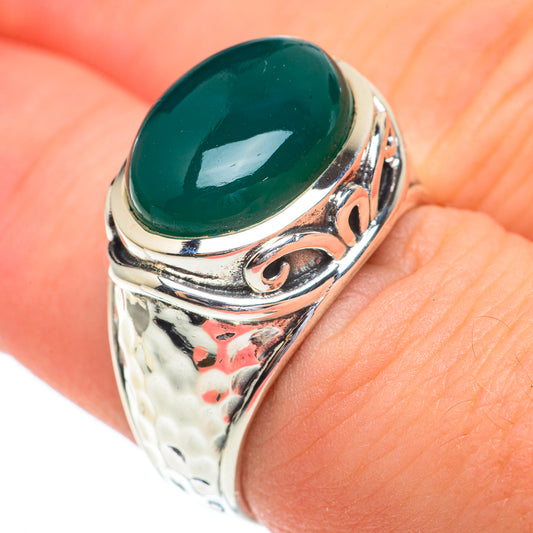 Green Onyx Rings handcrafted by Ana Silver Co - RING61153