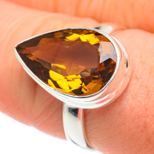 Mandarin Citrine Rings handcrafted by Ana Silver Co - RING61156