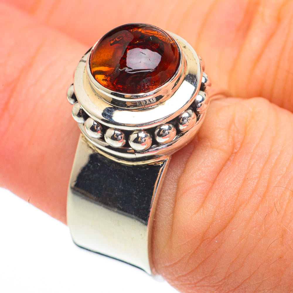 Baltic Amber Rings handcrafted by Ana Silver Co - RING61157