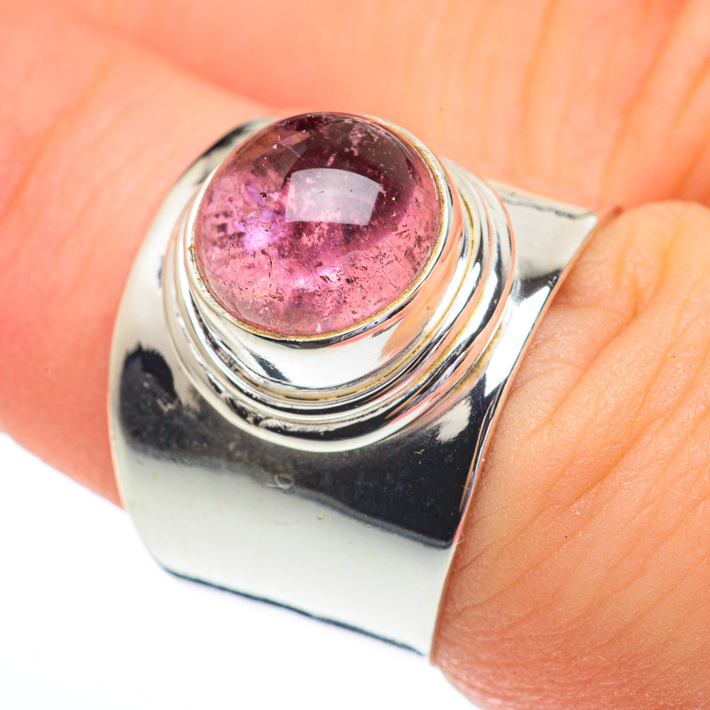 Pink Tourmaline Rings handcrafted by Ana Silver Co - RING61158