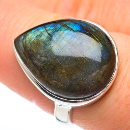 Labradorite Rings handcrafted by Ana Silver Co - RING61172