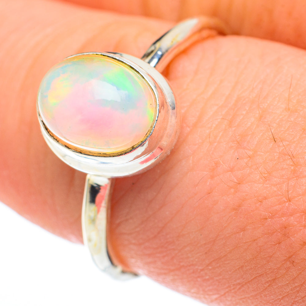 Ethiopian Opal Rings handcrafted by Ana Silver Co - RING61173