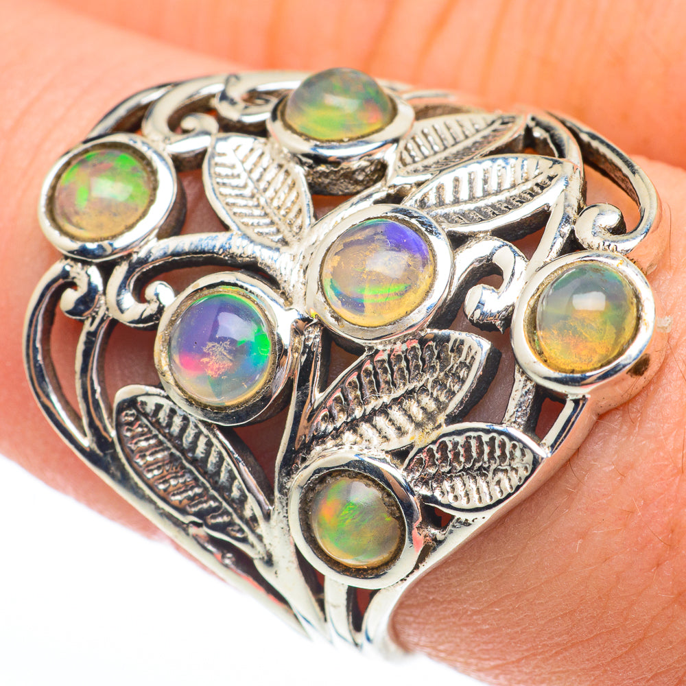 Ethiopian Opal Rings handcrafted by Ana Silver Co - RING61174