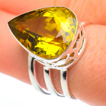 Lemon Quartz Rings handcrafted by Ana Silver Co - RING61175