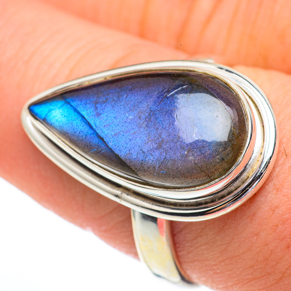 Labradorite Rings handcrafted by Ana Silver Co - RING61176