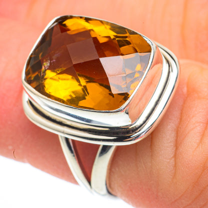 Mandarin Citrine Rings handcrafted by Ana Silver Co - RING61182