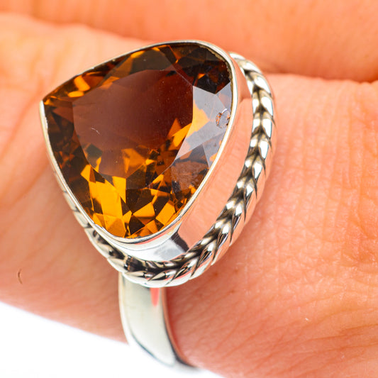 Mandarin Citrine Rings handcrafted by Ana Silver Co - RING61183
