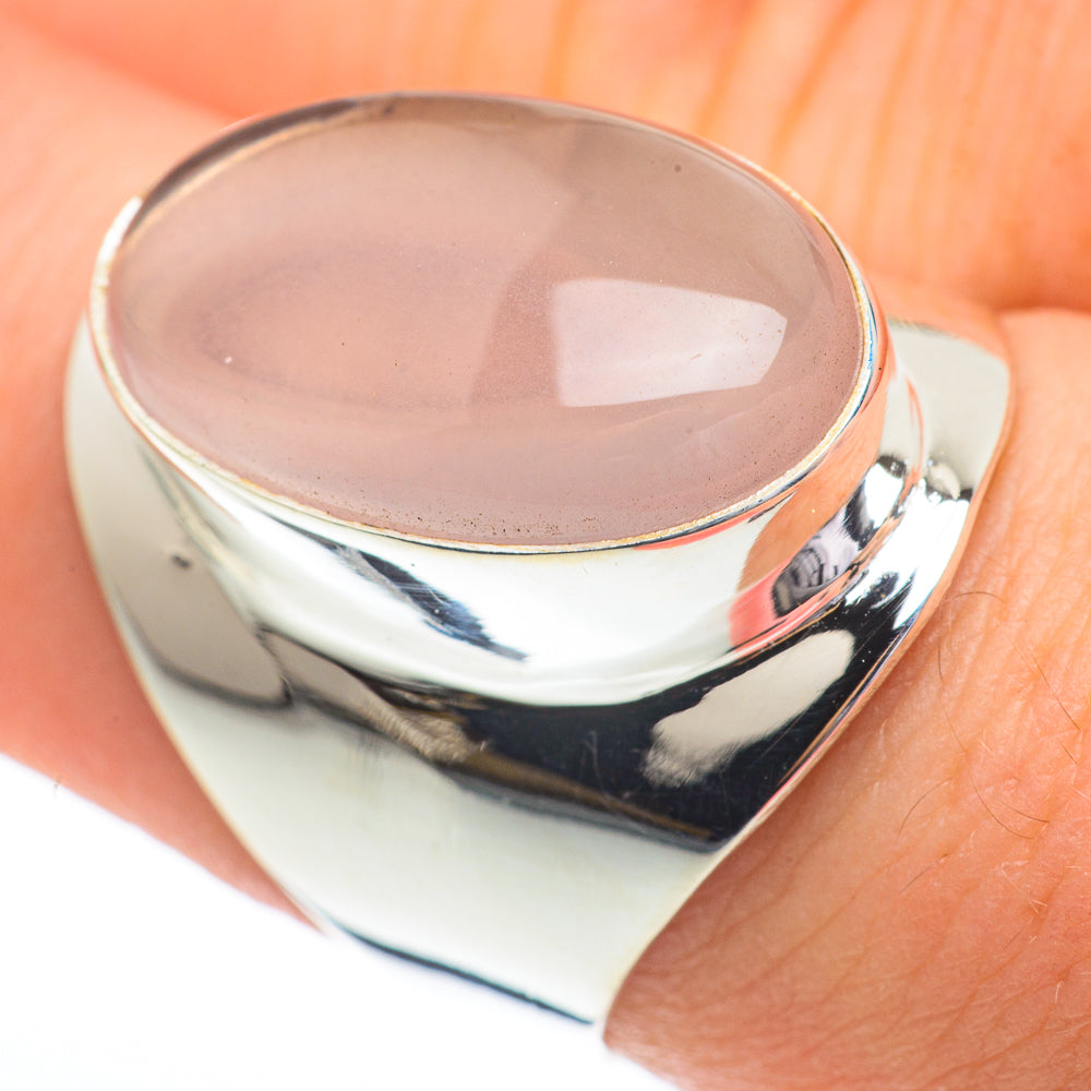 Rose Quartz Rings handcrafted by Ana Silver Co - RING61184