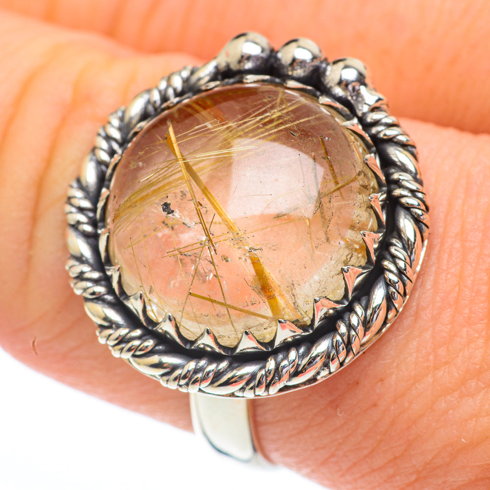 Rutilated Quartz Rings handcrafted by Ana Silver Co - RING61190