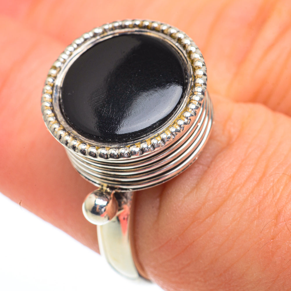 Black Onyx Rings handcrafted by Ana Silver Co - RING61192