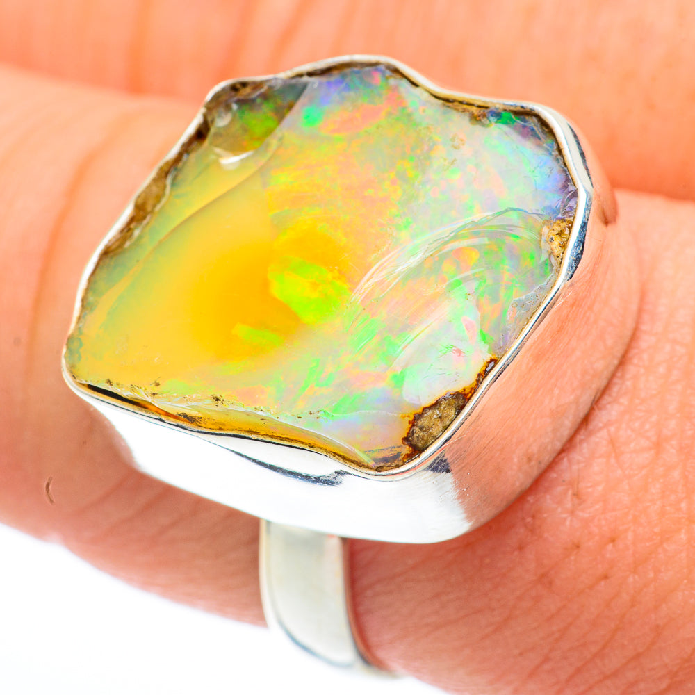 Ethiopian Opal Rings handcrafted by Ana Silver Co - RING61197