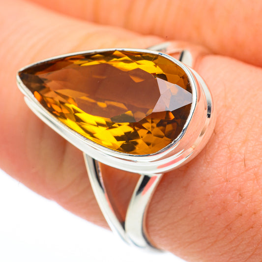 Mandarin Citrine Rings handcrafted by Ana Silver Co - RING61207